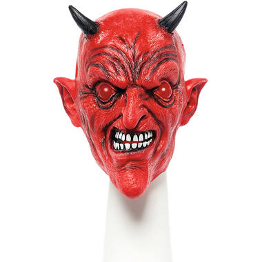Latex Red Devil Mask