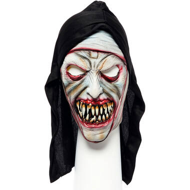 Latex Zombie Nun Mask