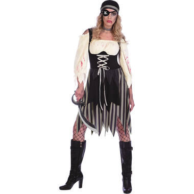 Adult Costume Zombie Cutthroat Pirate Size L