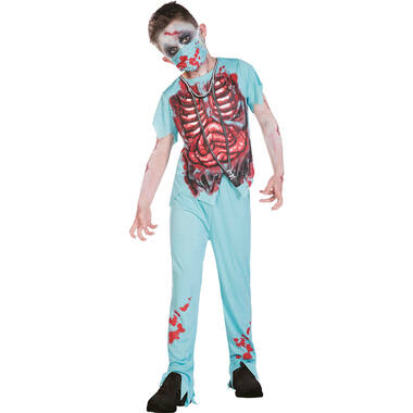 Child Costume Zombie Surgeon Age 12-14 Years