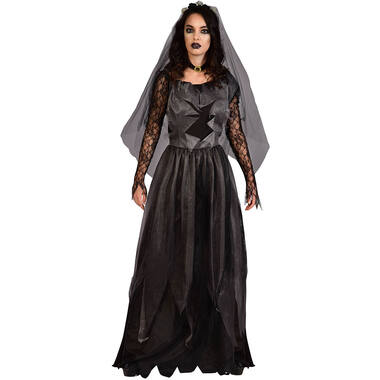 Adult Costume Black Corpse Dress Size XXL