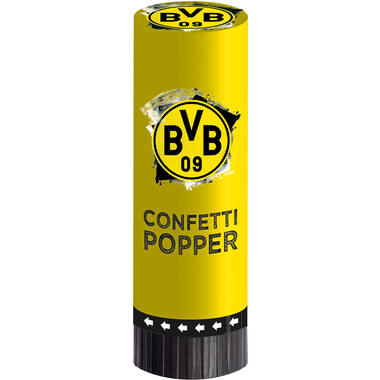 2 Confetti Popper BVB Dortmund 4,4 x 15,2 cm