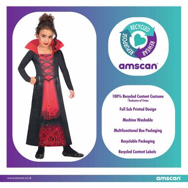 Child Costume  Rose Vampiress Age 10-12 Years