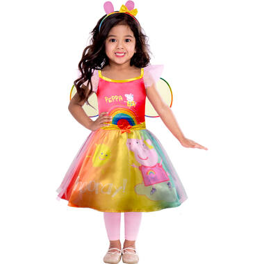 Child Costume Peppa Rainbow Dress Age 2-3 Years