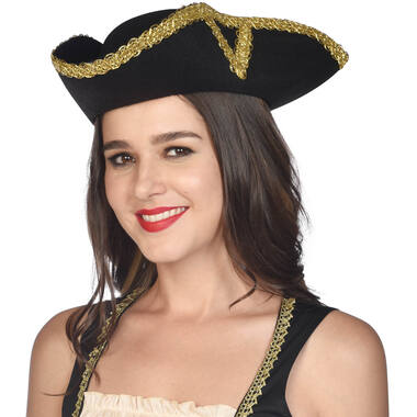 Costume Accessory Baroque Tricorn Hat One Size