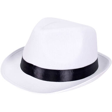 Costume Accessory Mafia Boss Hat White One Size