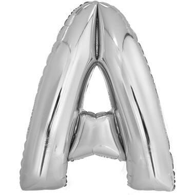Large Letter A Silver Foil Balloon N34 Packaged 86 cm x 67 c