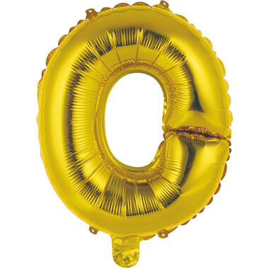 Mini Letter O Gold Foil Balloon N16 Packaged 35 cm x 29 cm