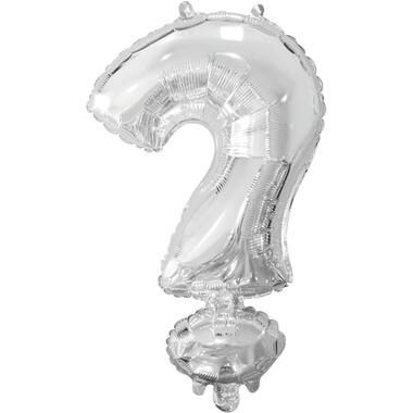 Mini Letter ? Silver Foil Balloon N16 Packaged 37 cm x 23 cm