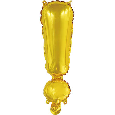 Mini Letter ! Gold Foil Balloon N16 Packaged 36 cm x 11 cm
