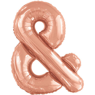 Large Letter & Rose Gold Foil Balloon N34 Packaged 86 cm x 71 cm