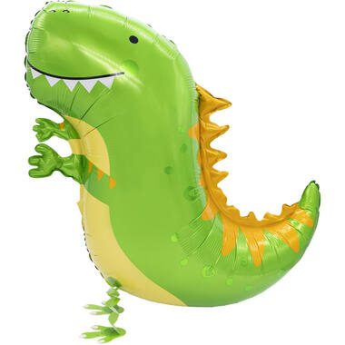 Walking Balloon Dinosaur Foil Balloon W24 Packaged 89  cm x 109  cm