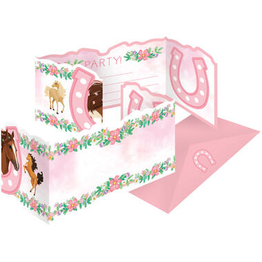 8 Invitations & Envelopes     Beautiful Horses