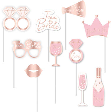 Photo Booth Kit Hen Party Paper 10 Parts