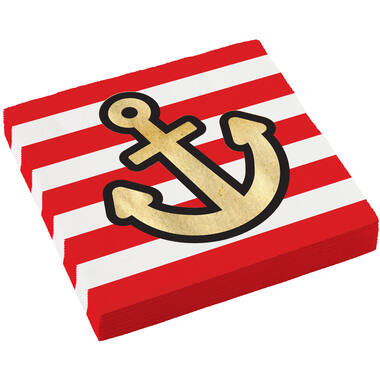 16 Napkins Pirates Map 33 x 33 cm