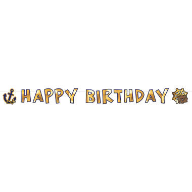 Letter Banner Pirates Map Paper 180 x 15 cm