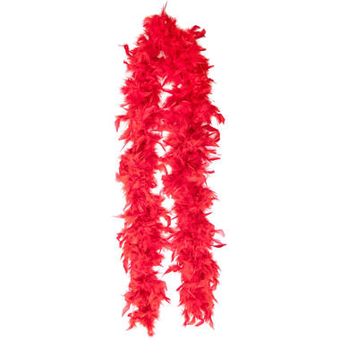 Costume Accessory Deluxe Feather Boa Red One Size