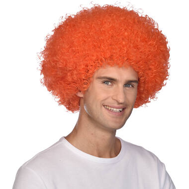 Costume Accessory Afro Wig Orange One Size
