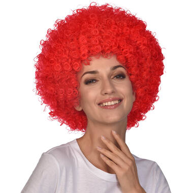 Costume Accessory Afro Wig Red One Size