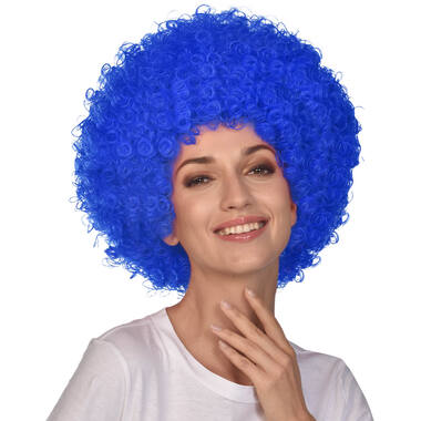 Costume Accessory Afro Wig Blue One Size