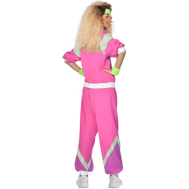 Costume 80's Joggersuit Pink S