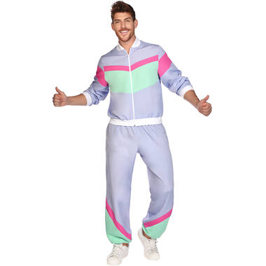 Costume 80's Joggersuit Purple S
