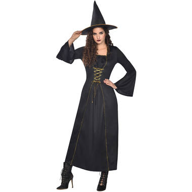 Womens Costume Black Witch Small