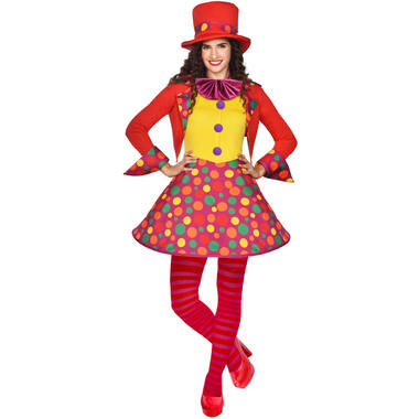 Womens Costume Circus clown dress Medium/Large