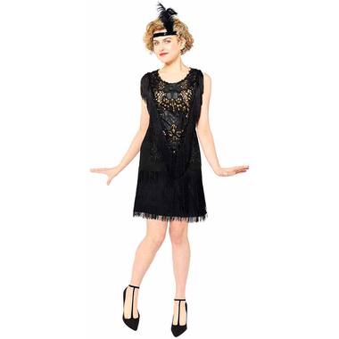Womens Costume Flapper Lady Roxy Large