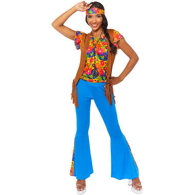 Womens Costume HIppie Party Girl Medium