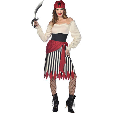 Womens Costume Notorious Pirate lady Medium