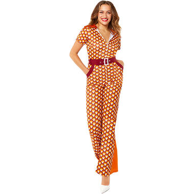 Womens Costume 70's Jumpsuit Large