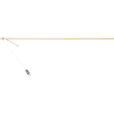 Lantern Stick with LED Light Wood 50 cm