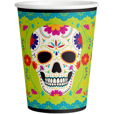 8 Cups Paper Day Of The Dead 2021 Paper 250 ml
