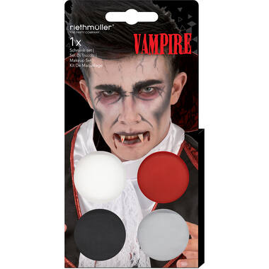 Aqua Kit Dracula/Vampire (4 x Face Paint 3.5 g / 1 Brush)