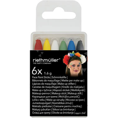 6 Make Up Sticks Halloween (Grease Crayons)