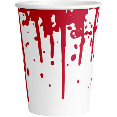 8 Cups Paper Bloody Good Time Paper 250 ml