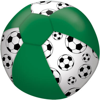 Balloon Case Fabric with 3 Latex Balloons Assorted 22.8 cm
