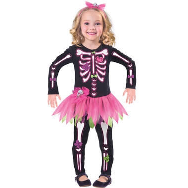 Child Costume Fancy Bones Skeleton 6-8 Years