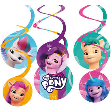 6 Swirl Decorations My Little Pony Paper
