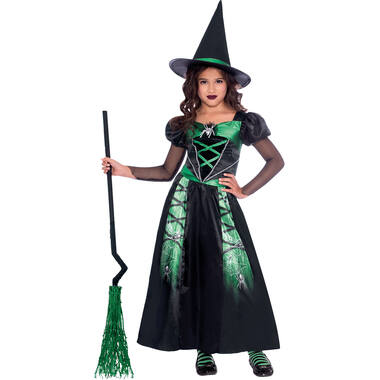 Child Costume Spider Witch Age 6-8 Years