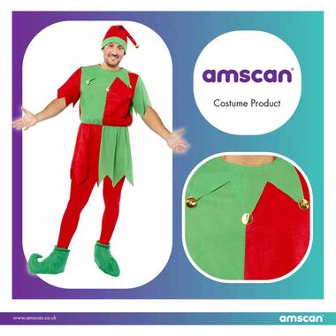 Adult Costume Basic Elf Men Standard