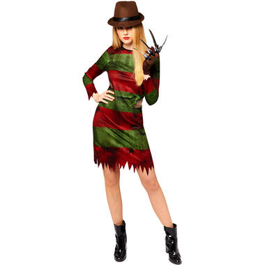 Adult Costume Freddy Kruger Ladies Size XL