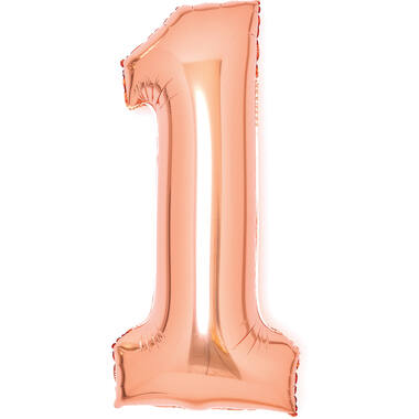 Medium Number 1 ; Foil Balloon N26 Packaged 65 cm x 35 cm