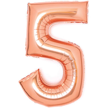 Medium Number 5 ; Foil Balloon N26 Packaged 72 cm x 52 cm