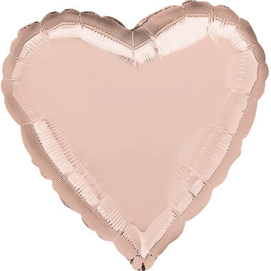 Standard Rose Gold  Foil Balloon Heart Foil Balloon C16 Packaged 43 cm