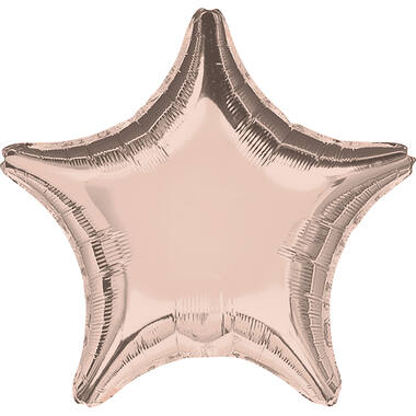 Standard Rose Gold Foil Balloon Star Foil Balloon C16 Bulk 48 cm