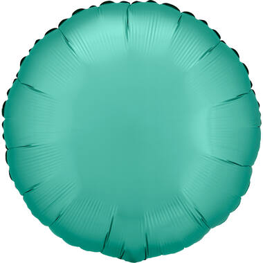 Standard Silk Lustre Jade Green Round Foil Balloon C16 Packaged 43 cm
