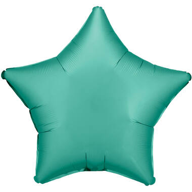 Standard Silk Lustre Jade Green Star Foil Balloon C16 Bulk 48 cm