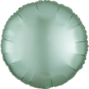 Standard Silk Lustre Mint Green Round Foil Balloon C16 Packaged 43 cm
